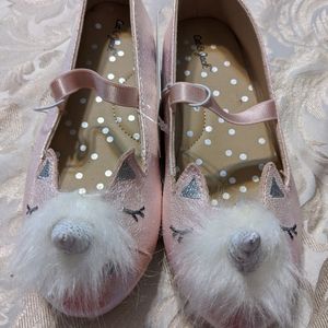 Girls size 11 cat and Jack unicorn dress shoes